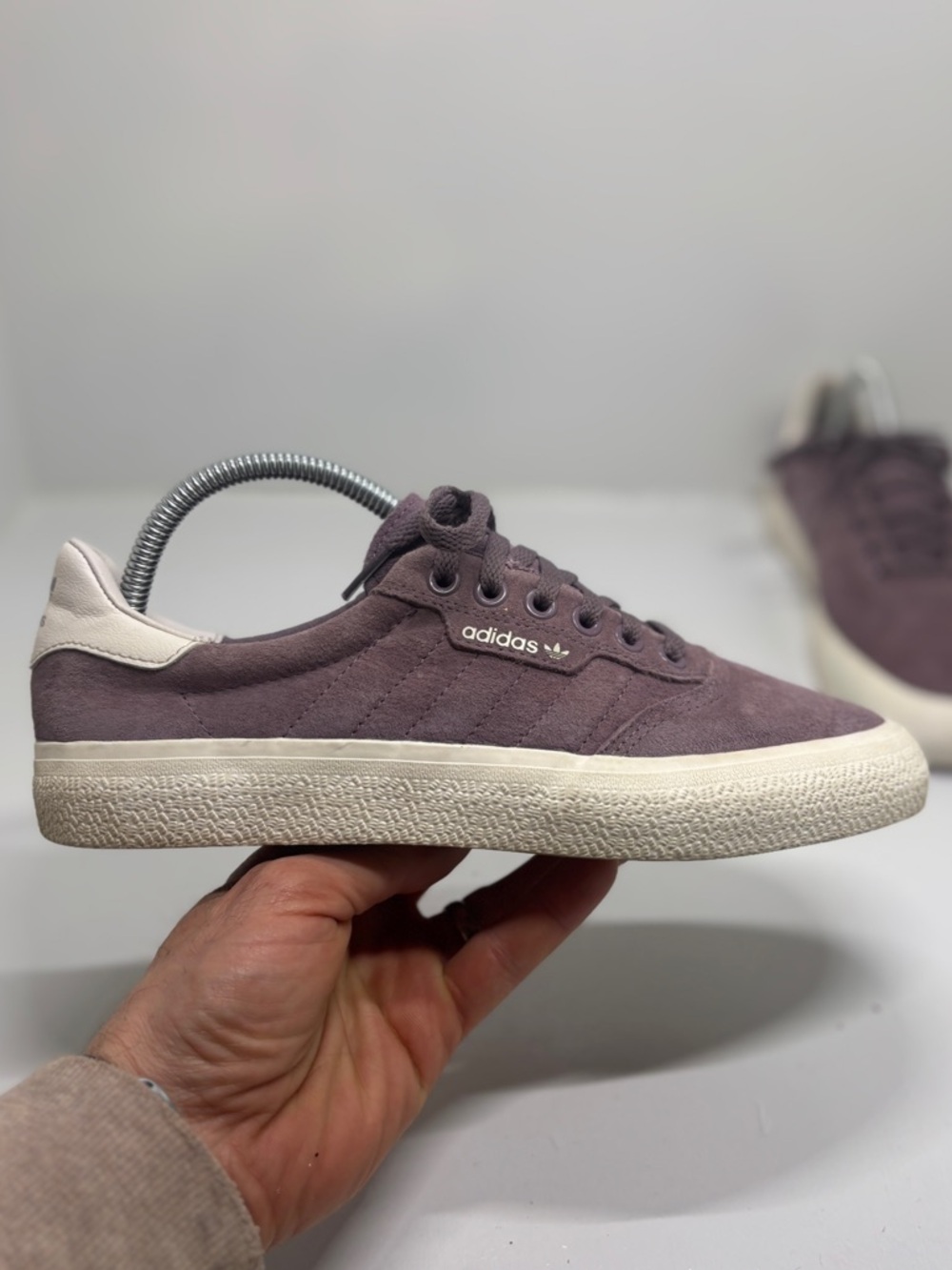 Adidas 3MC Vulc Purple Suede Sneakers Women’s Size 7 - Picture 11 of 13